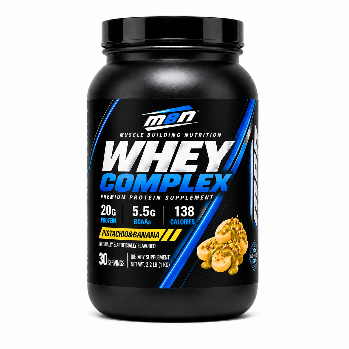 Whey Protein Complex — Pistachio & Banana — 1kg (30 servings)
