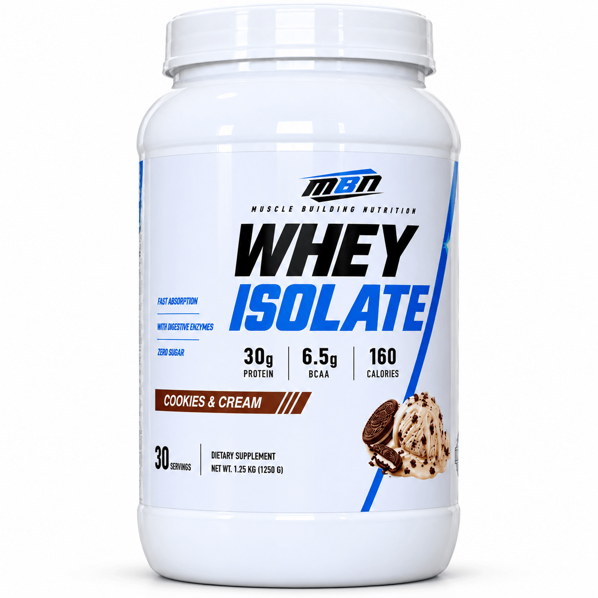 Whey Protein Isolate — 1.25kg (30 servings)