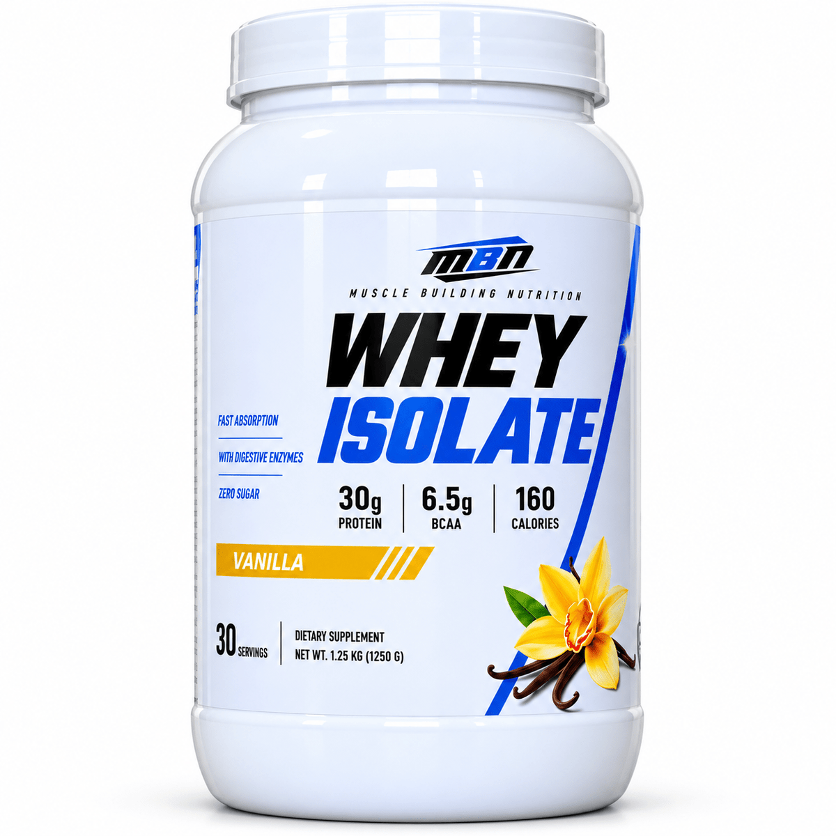 Whey Protein Isolate — 1.25kg (30 servings)