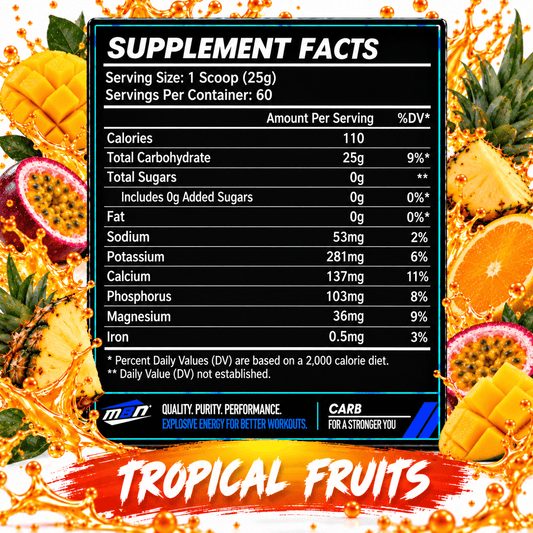 Carb — Tropical Fruits — 1.5kg (60 servings)