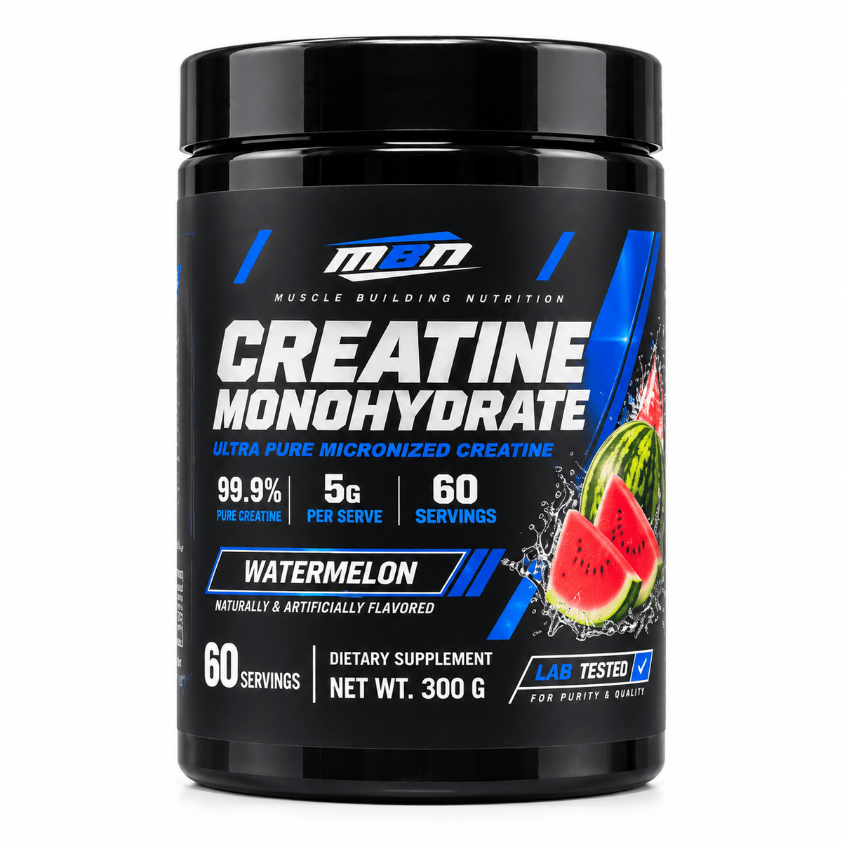 Creatine Monohydrate — 99.9% Pure 300g (60 servings)