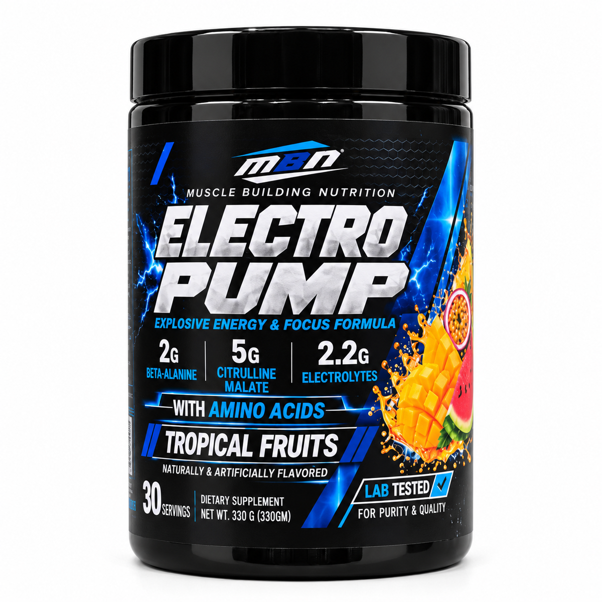 Electro Pump — Tropical Fruits — 330g (30 servings)