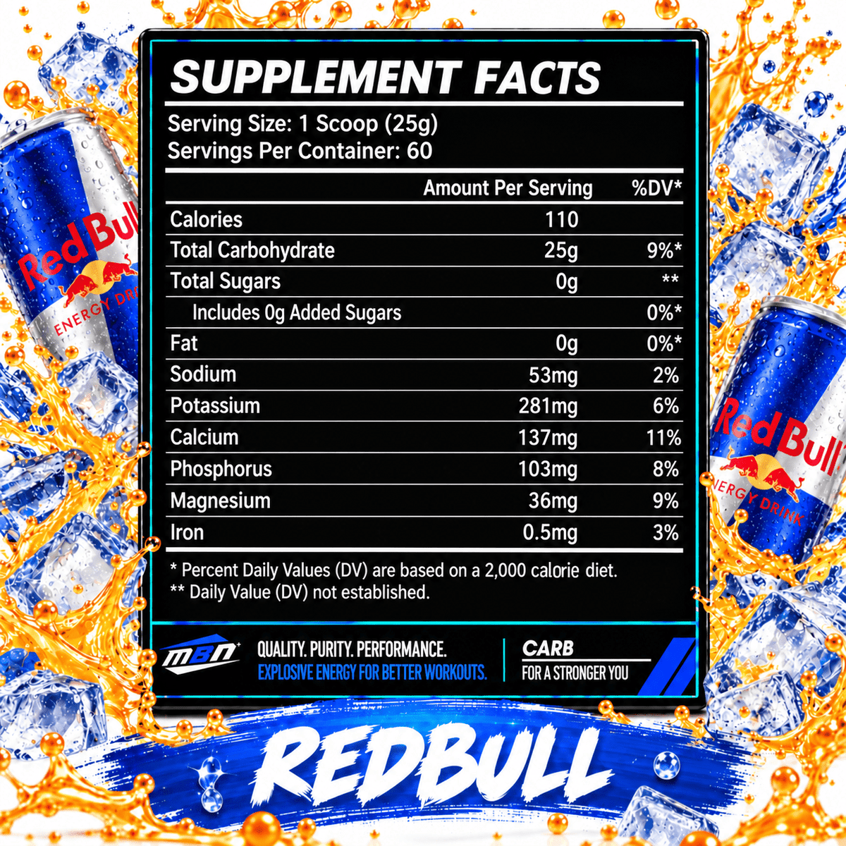 Carb — Redbull — 1.5kg (60 servings)