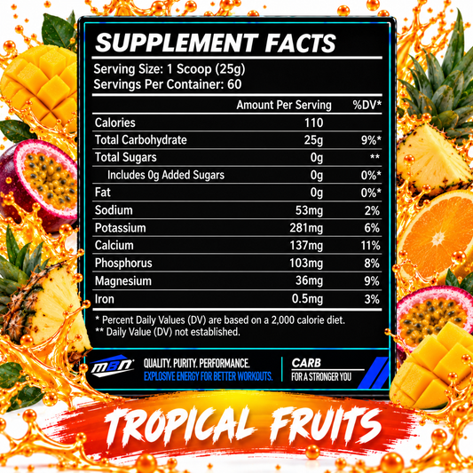 Carb — Tropical Fruits — 1.5kg (60 servings)