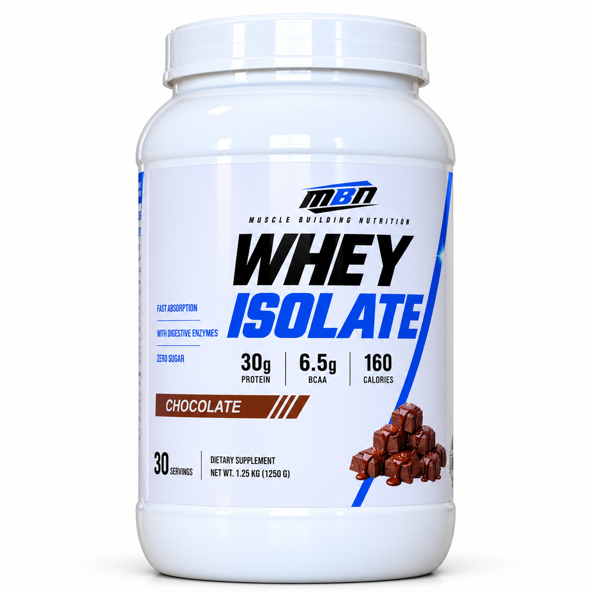 Whey Protein Isolate — 1.25kg (30 servings)
