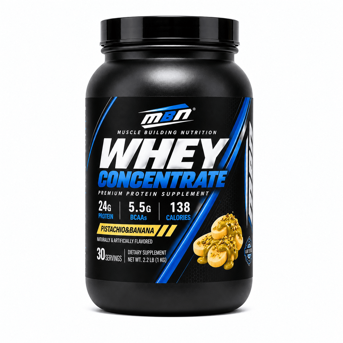 Whey Protein Concentrate — 1kg (30 servings)