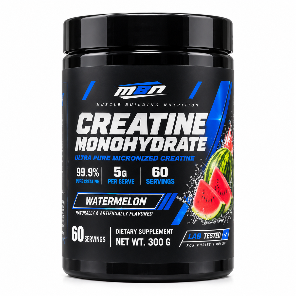 Creatine Monohydrate — 99.9% Pure 300g (60 servings)