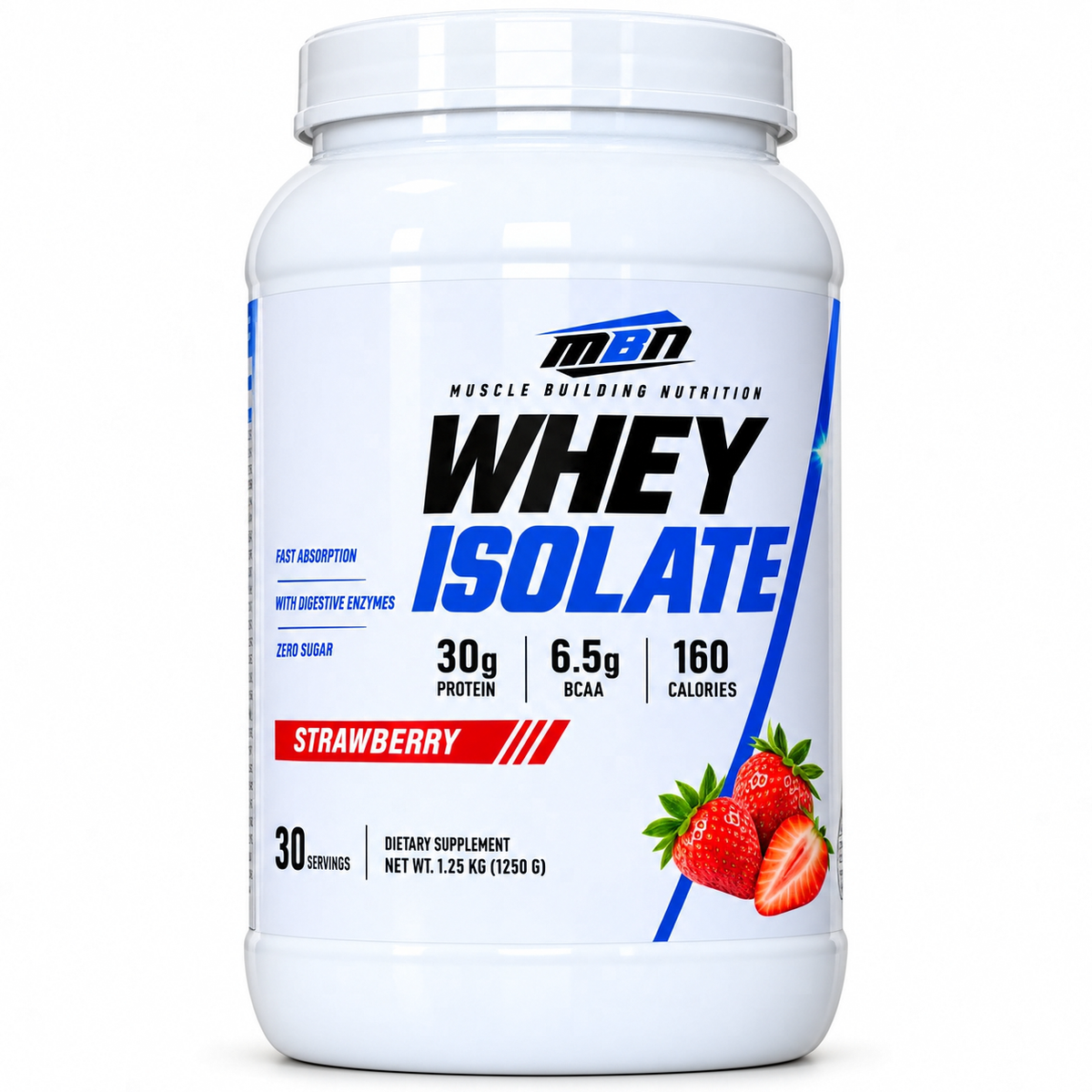 Whey Protein Isolate — 1.25kg (30 servings)