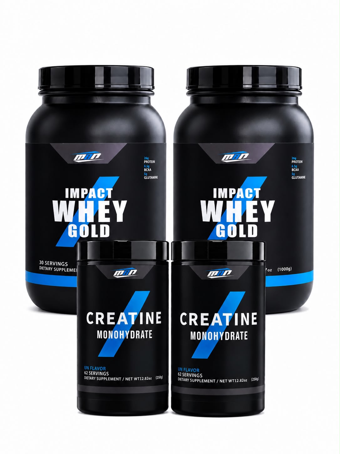 2x Whey Isolate Gold + 2x Creatine — Friends Bundle